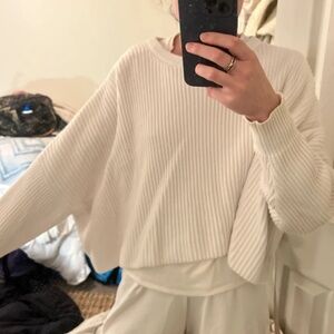 Free People Cream Sweater